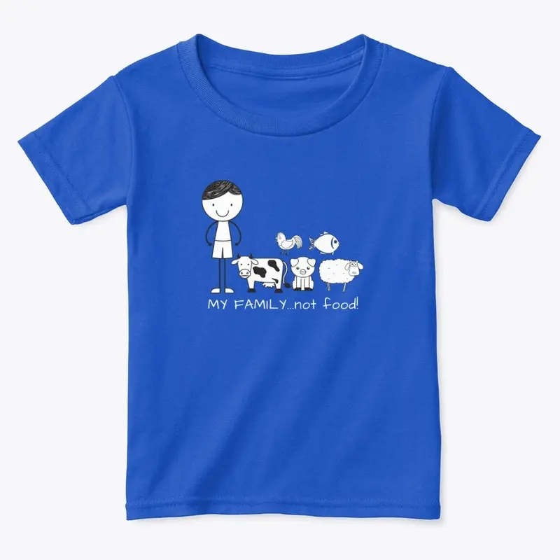 My Family not Food - boys shirt